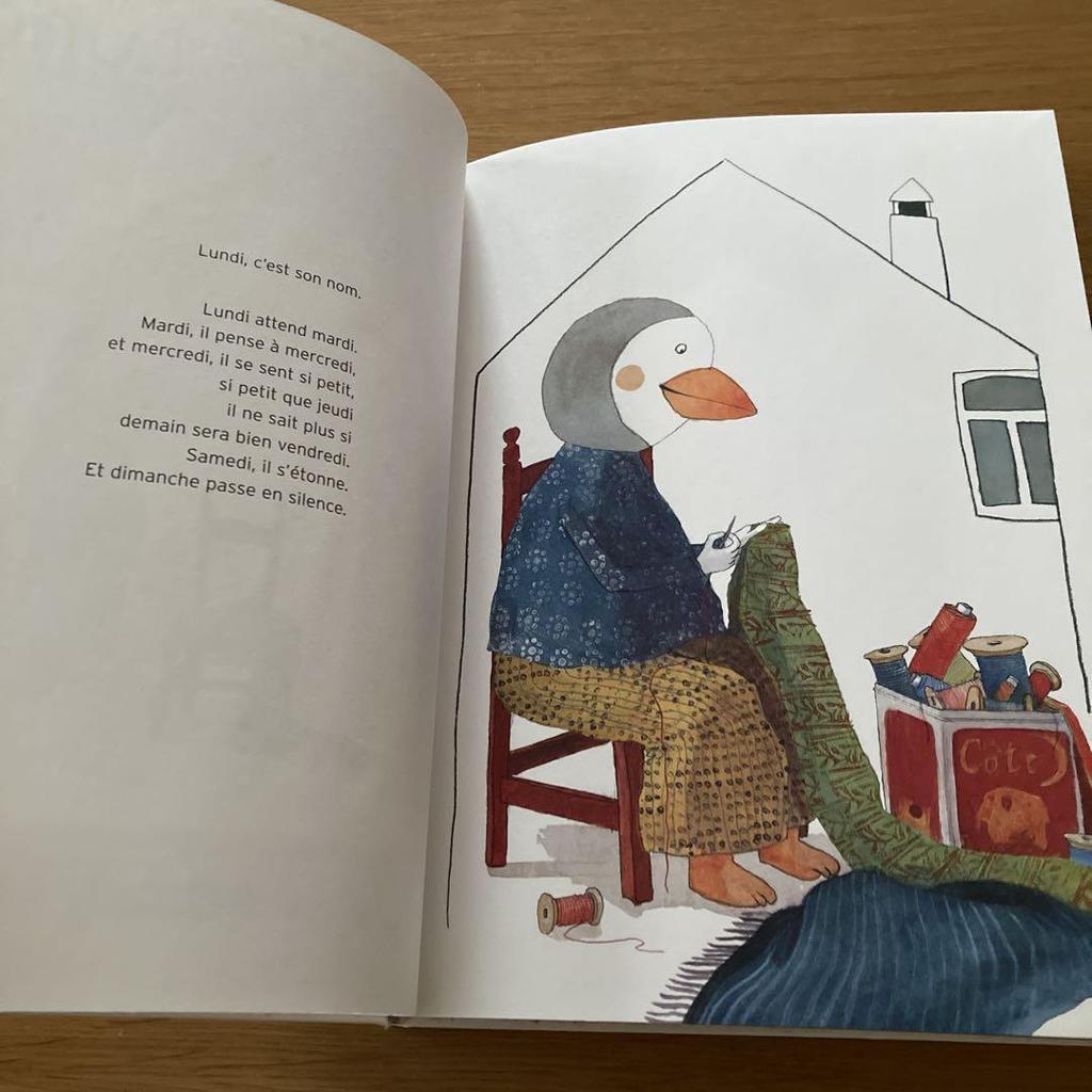 [USED] "Lundi" Aline Herbauts French Picture Book