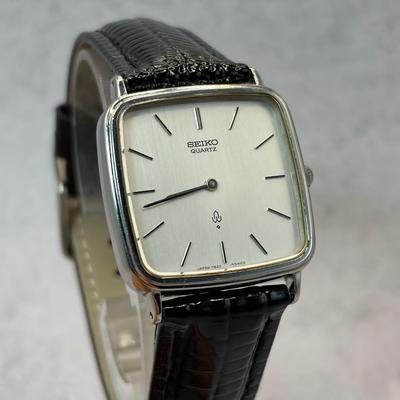 Used SEIKO Chariot Quartz Men's Watch 7820-5430 Square