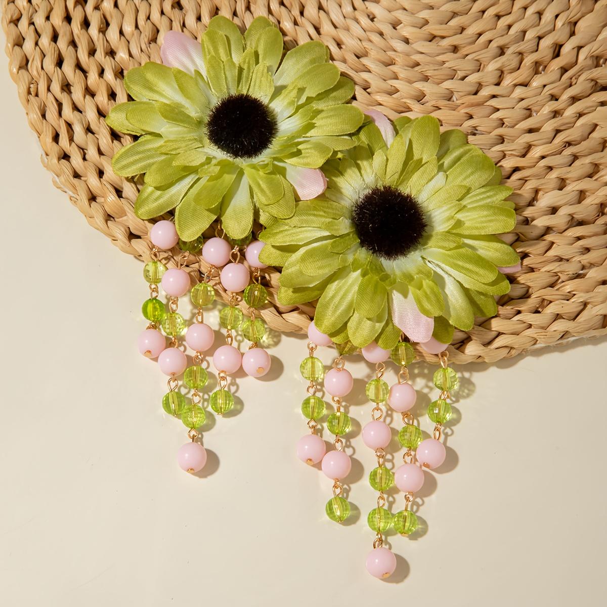 

Модные серьги-подвески для женщин зелёный