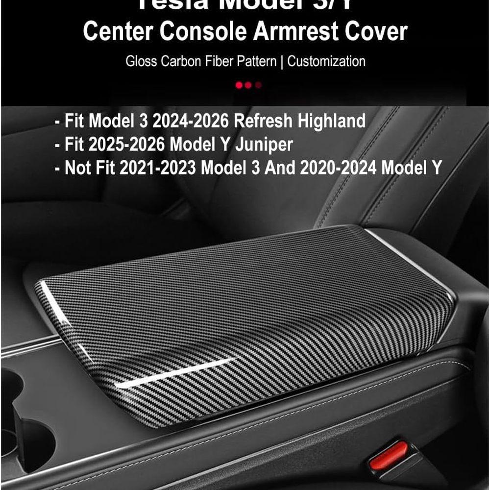 Armrest Cover for 2025/2026 Tesla Model 3/Y