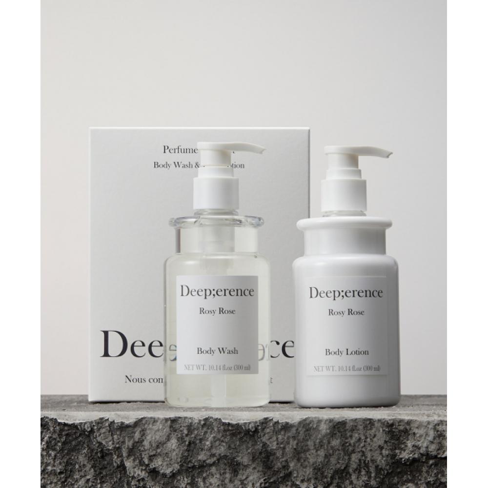 

Deeperence Perfumed Body Wash Lotion Duo Set [rosy Rose] Body Duo Set [Rosy Rose]