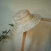 Japanese Retro Spring And Summer Fashion Woven Sisal Flower Jazz Top Hat Men'S And Women'S Vacation Beach Sunscreen Sunshade Straw Hat