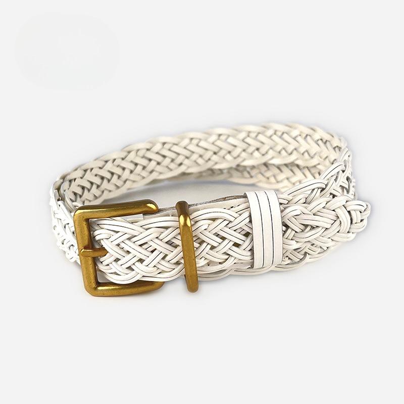 Punch-free Belt Hand-woven Retro Versatile Women's Belt with Casual Pants Jeans