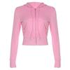 Set con felpa casual color block e pantaloni in maglia da donna Street Style 2025 per Primavera e Autunno