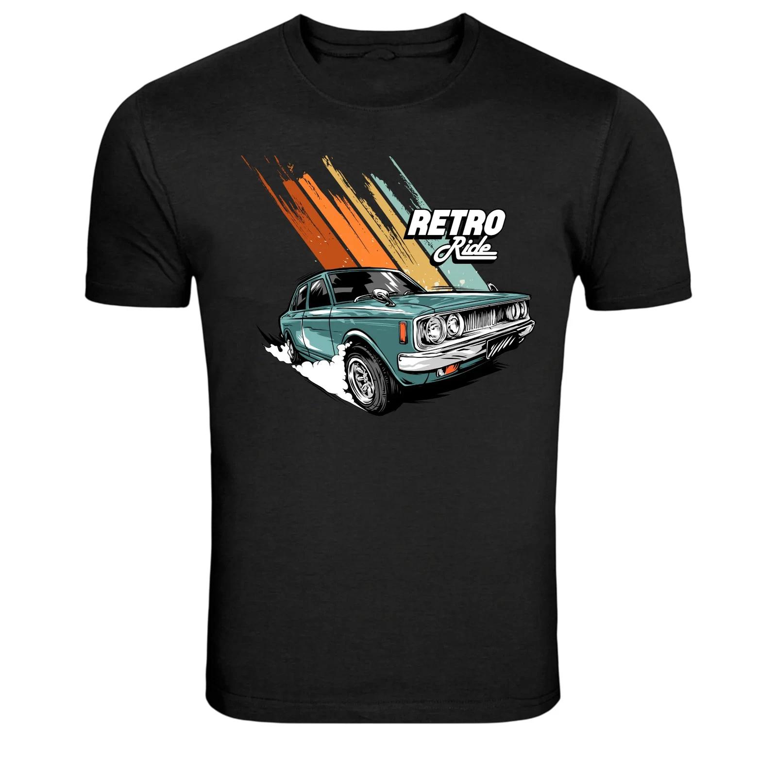 Retro Ride Classic Vintage Car Graphic T Shirt Retro Auto Tee XXXL
