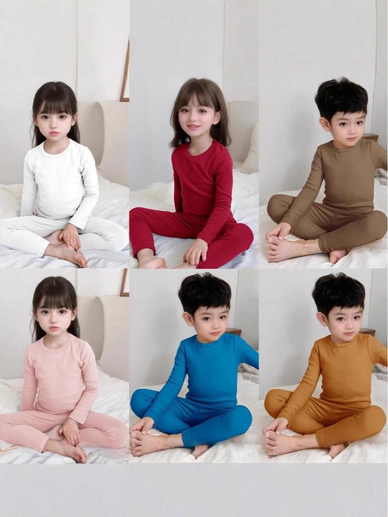 Warm Korean Velvet Girls' Pajama Set for Autumn/Winter
