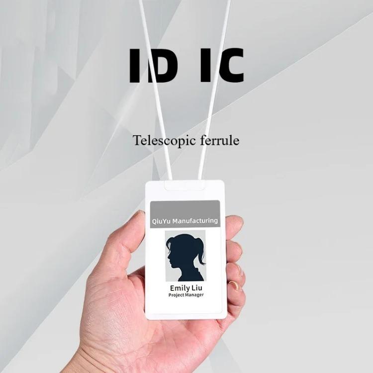 Retractable Badge Reel Silicone Lanyard Card Holder Luxury Name Tag Holders Round Rope Employee ID Case Accessories for Nurses