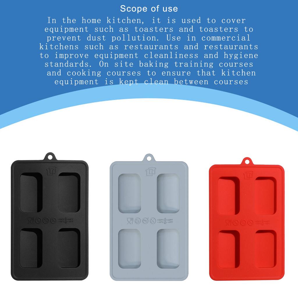 2er-Pack Silikon-Toaster-Staubschutzhüllen Silikon Flexible Toaster-Abdeckungen Küchengeräte-Schutzhülle für Brotmaschine
