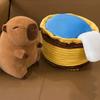 Brown Cartoon Capybara Cotton Doll Soft Capybara Stuffed Doll Plush Capybara Plush Toy  Room Decor