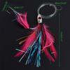 Fishing Tackle Squid Skirt Feather Lure long tail  String hook Tied up Saltwater Octopus Bait