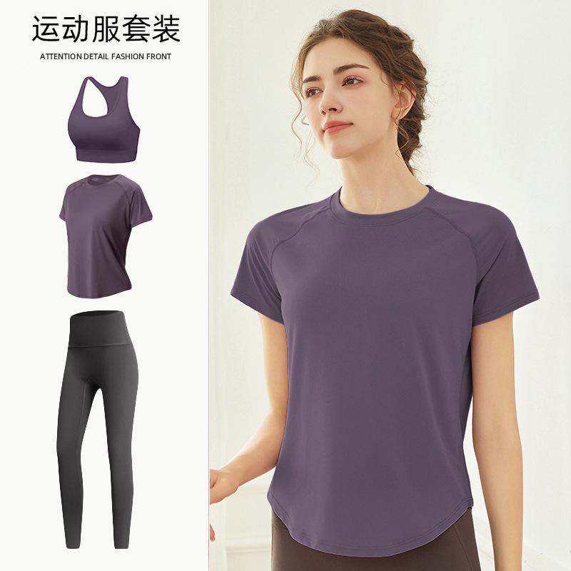 Tennis Suit Women's Short-sleeved Training Clothes Outdoor Running Quick-drying Clothes Thin Badminton T-shirt Fitness Clothes