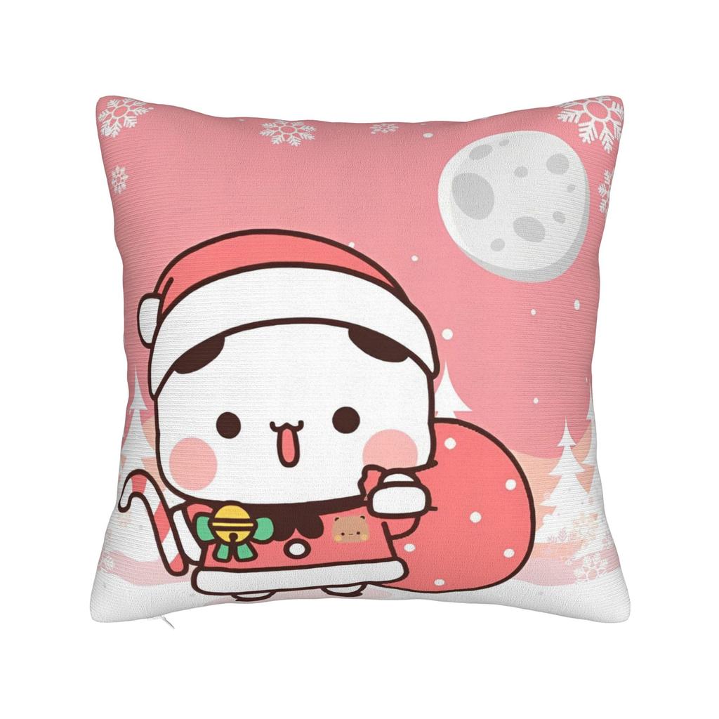 Bubu and Dudu Pillowcase Doublesided Printing Cushion Cover Decorations Merry Christmas Pillow Case Cover Seat Zippered