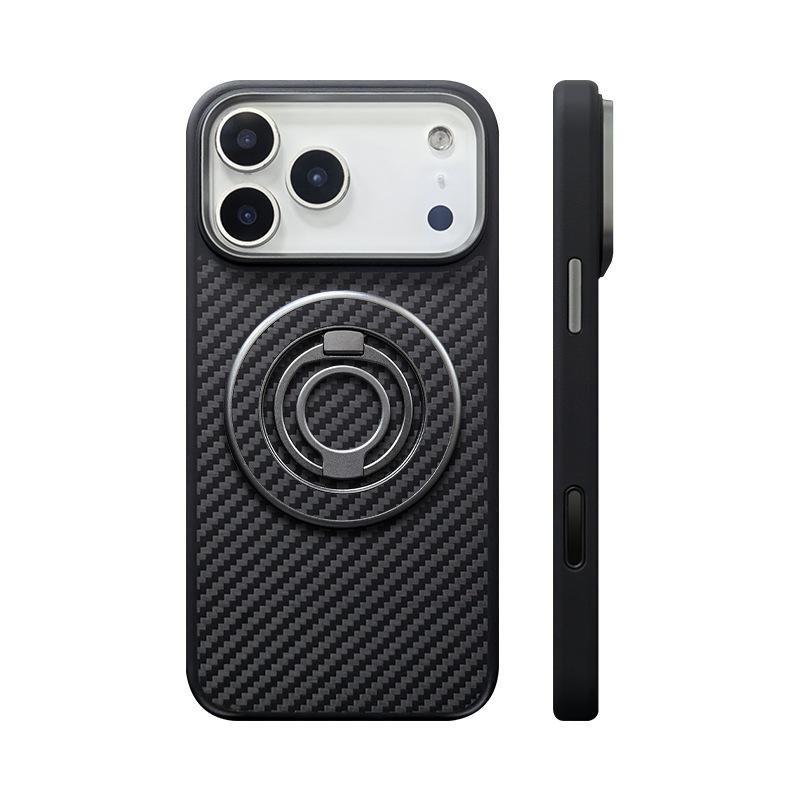 Applicable To Apple 17ProMax Aramid Fiber Magnetic Suction 17Pro Naked Feeling 17 Soft Edge Mobile Phone Case