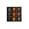 Christmas Flocked Ornaments 8cm 9Pcs Muted Color Cloth Wrapped Balls Christmas Tree Hanging Decor Mall Holiday Festive Decor