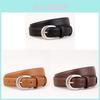 Genuine Leather Ladies Belt With Metal Buckle For Casual Jeans Wear