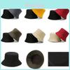Velká venkovní plážová sluneční čepice, Oboustranný bavlněný klobouk typu bucket hat s krátkým okrajem, Ideální pro ochranu před sluncem a větrem