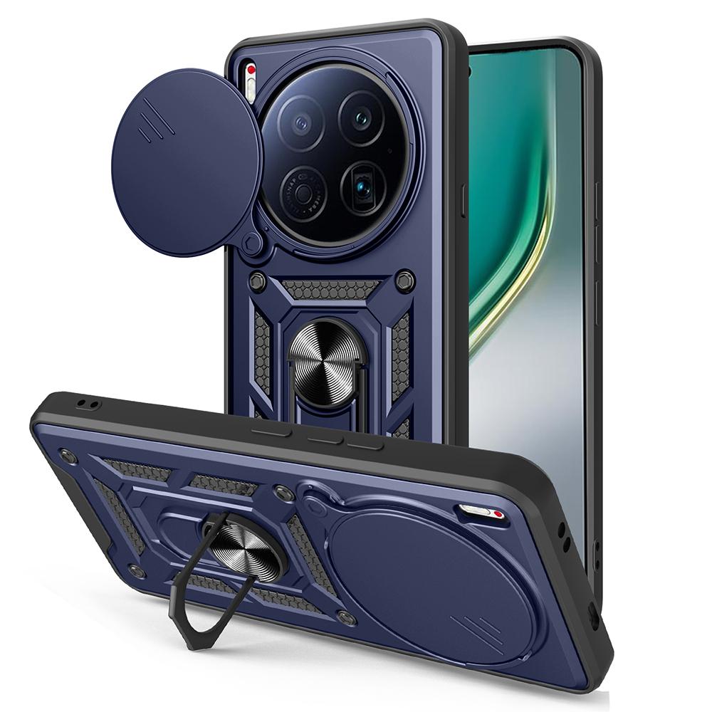 Hülle für Tecno Camon 40 Premier 5G Hülle Schiebekamera Schutz Ringständer Stoßfeste Abdeckung Capa Funda