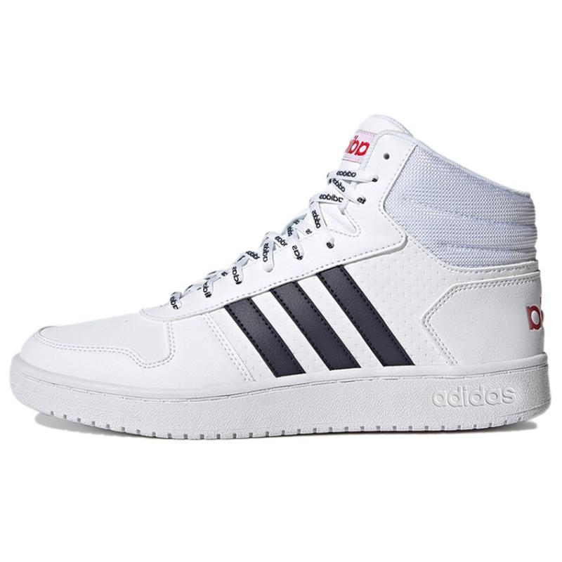 Adidas Hoops 2.0 Mid White Legend Ink Sneakers FY8616