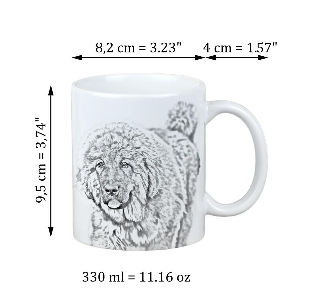 Tibetan Mastiff, Do Khyi - Cup with a Dog, Cute Cup with Graphics, a Gift with Your Photo from the Art-Dog Brand