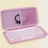 Lebakort Storage Case Compatible with Logitech MX Keys Mini Keyboard KX700 Wireless Keyboard (Pink Case)