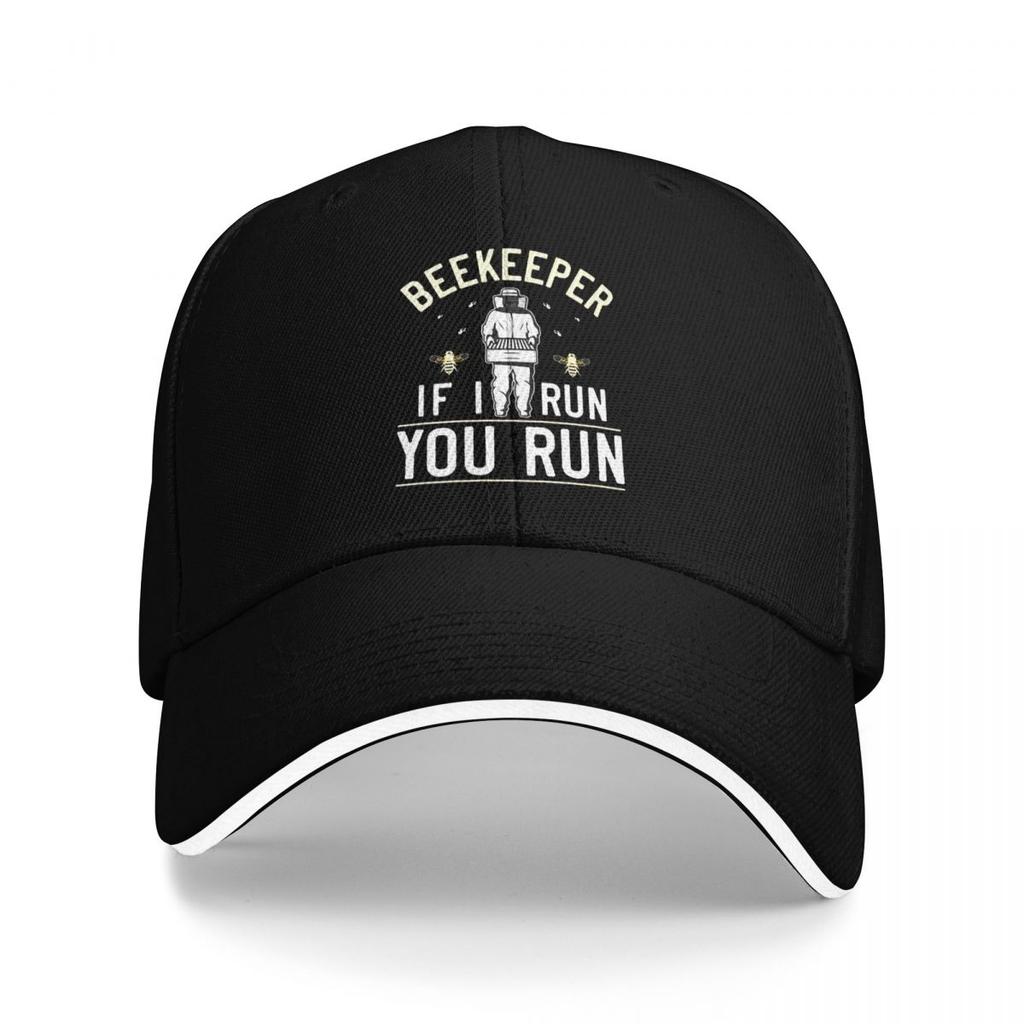 Unisex Baseball Hats Beekeeper If I Run You Run Beekeeping Outdoor Streetwear Sports Baseball Caps Hip Hop Cap Casquette Hats