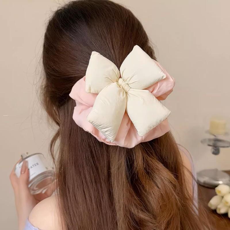 Korean Sweet Bow Hair Ring Women's New Fashionable and Versatile Hair Tie Hair Accessories