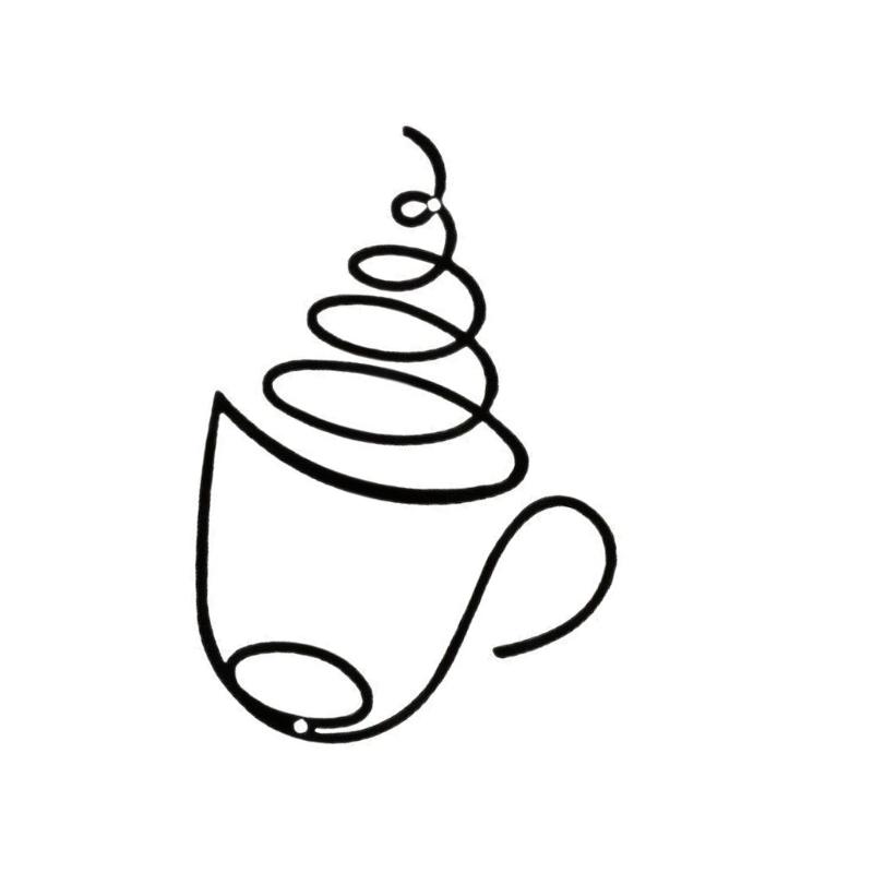 652F Kovový kávový nápis Nástěnné dekorace pro domácnost Kuchyň Kavárnu Restauraci Kávový koutek Dárek pro milovníka kávy Narozeniny Vánoce