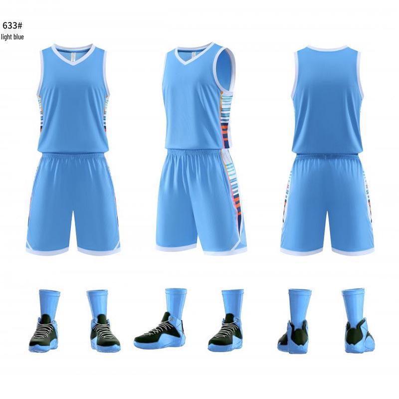 Custom Basketball Uniform Set: Quick-Dry, Breathable, Unisex, Short Sleeve