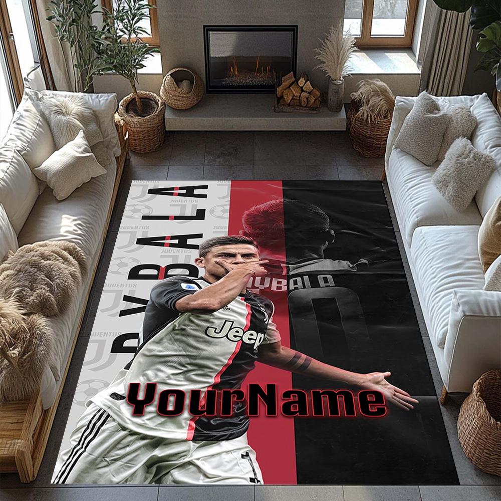 Juventus Customize Your Name Carpet Design for Kitchen Hallway Dormitory Playrooms Antislip Carpet Anime Office Decor