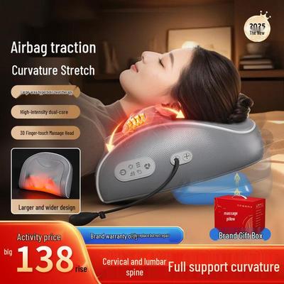 Ba Xiao Wan Adjustable Massage Pillow for Cervical Support and Back Comfort - Perfect Gift for Chinese New Year and Parent's Day