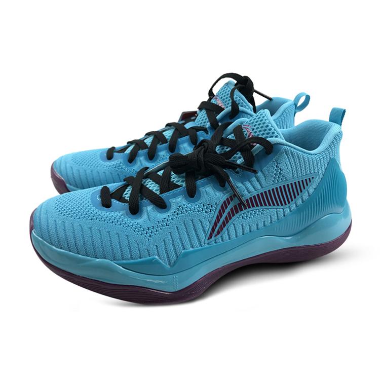 Li Ning YuShuai 11 Basketball Shoes Men's Low Top Lake Blue ABAM107-Y