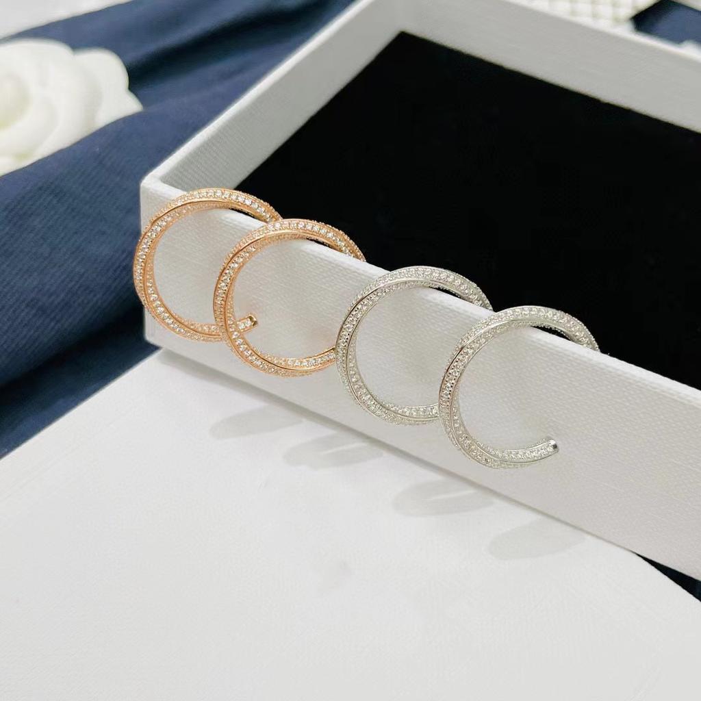 New 2023 Trendy Hot Brand Classic Europe Earrings Jewelry For Women Party Punk Rock Hip-hop Lozenge Engagement Geometric Rings