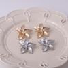 European & American Retro Multi-Layer Flower Earrings - Exaggerated, Simple, Alloy Design