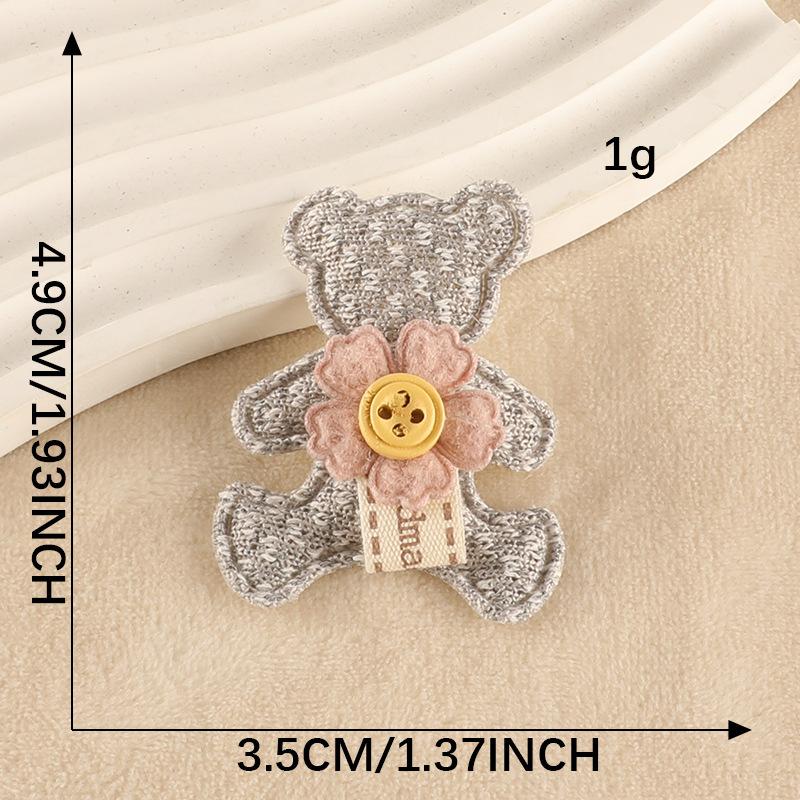Computer Embroidery Label Decorative Jewelry Cute Plush Bow Hairpin Leather Ring Hair Accessories Accessories Clothing Patch Cloth Label