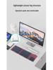 Leather-Feel Foldable Bluetooth Keyboard & Mouse: Multi-System Support, Portable, Silent
