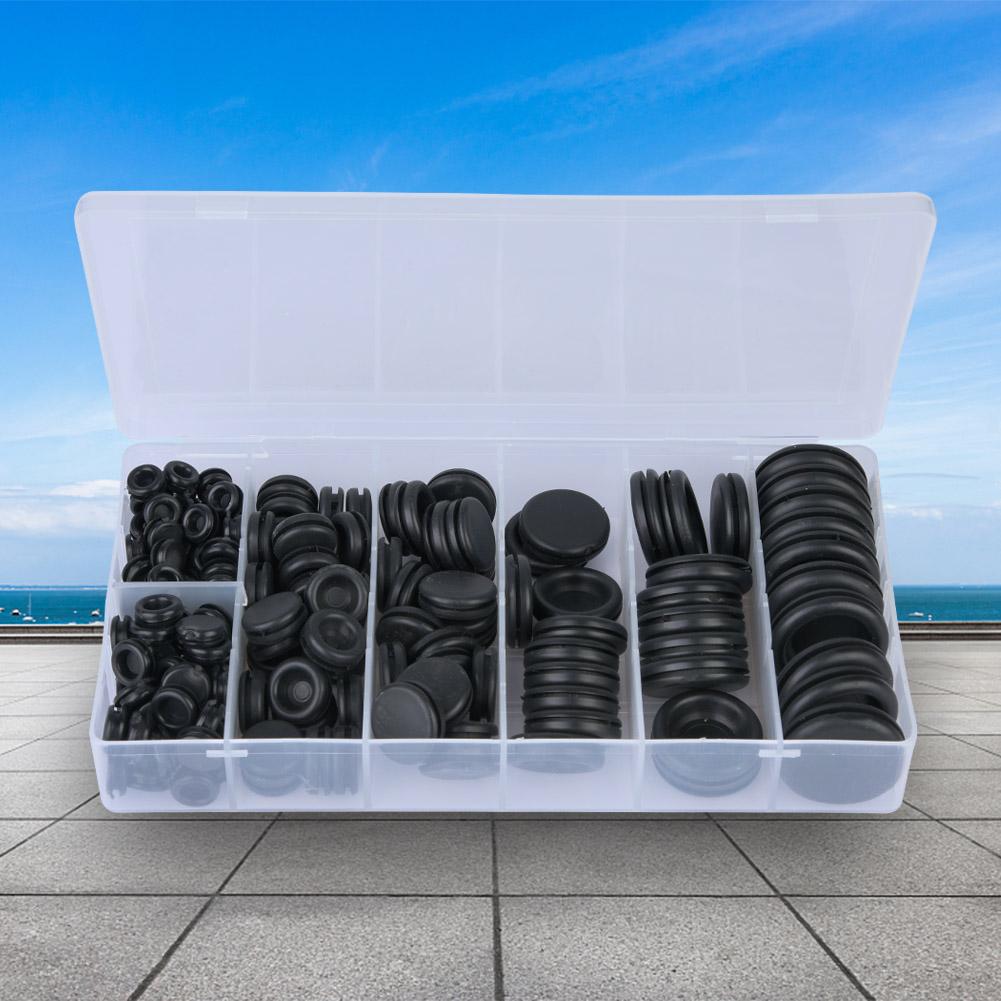 

200 шт. черный 3/16 1/8 1/4 5/16 3/8 1/2 5/8 3/4 комплект резиновых уплотнений