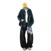 Street Trendy Brand Square Towel Men's New Scimitar Loose Spring and Summer Wide-leg Pants Mopping Removable Jeans Women