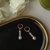 Retro Palace-style Zhejiang Freshwater Pearl Earrings, a Fashionable and Elegant Accessory for Young Women