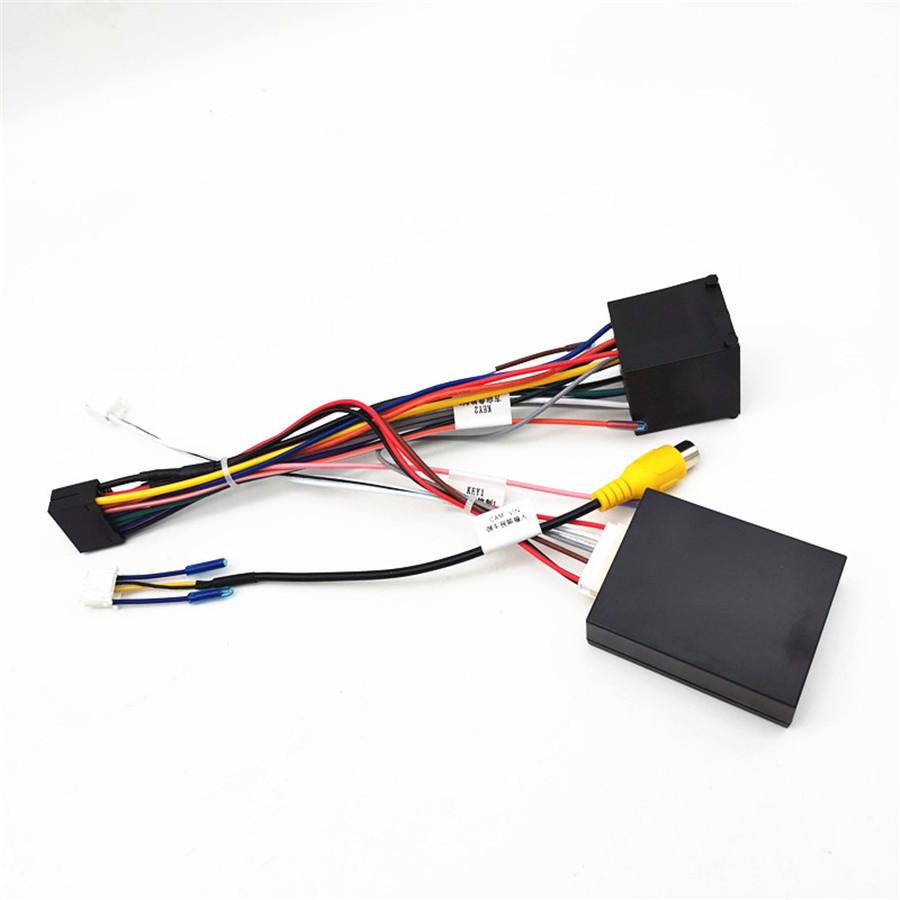 For BMW E46/E39/E53 16Pin Power/Rear Camera Wiring Cable Adapter With Canbus Box