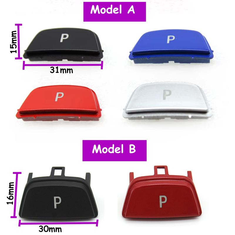 F20 F30 F36 F10 F11 F01 F02 F07 F25 F26 F15 F16 Car Gear Lever Auto Parking P Button Cap For BMW 1 2 3 4 5 7 X3 X4 X5 X6