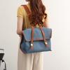 2024 Summer New Briefcase Denim Backpack Handheld Single Shoulder Crossbody Bag Multi-use Bag Laptop Bag Women's Bag