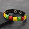 Punk Hip-Hop Square Rivets Pu Leather Bracelet For Male Female Buckle Wristband Vintage Jewelry