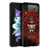 Japanese Bushido Samurai Phone Case for Samsung Galaxy Z Flip 3 4 5 Shell For Samsung Z Flip3 Flip4 Hard PC Fundas Bumper Cover