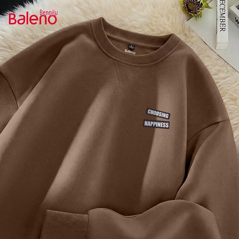 Baleno Men's Oversized Graphic Crewneck Sweatshirt