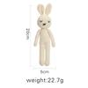 Baby Handmade Rabbit Toys Cute Crochet Bunny Doll Stuffed Cotton Toy Soothing Infant Sleeping Make Sound Birthday Gifts for Kids