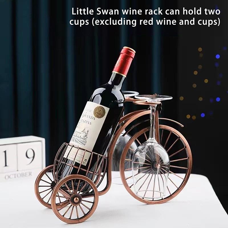 Creative Metal Wine Rack Vintage Wine Bottle Storage And Holder Bar Home Decoration Display Stand