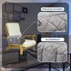 Sofa Armrest Storage Bag for TV Remote & Organizer - Cotton Fabric Side Pocket with Strap, Multipurpose Chair Organizer Pouch