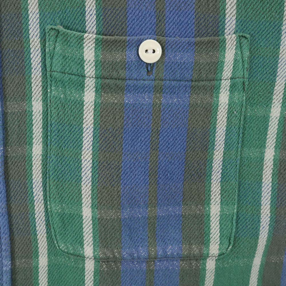 RRL 90s Initial tag Red 3 stars Old Check Pattern Long sleeve Twill Work shirt Men's Used