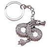Medical Caduceus Charm Dragon Anime Keychain Hospital Souvenir 28mm Ring