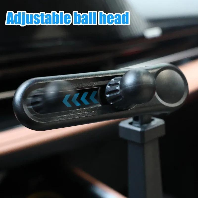 Rotating Adjustable Car Ball Head Phone Mount Universal Navigation Car Mount Extension Pole Adapter Accessory 17mm Ball Heads
